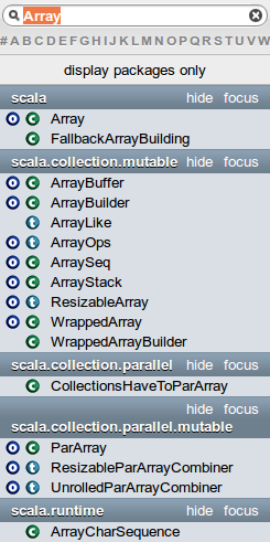 Scala array